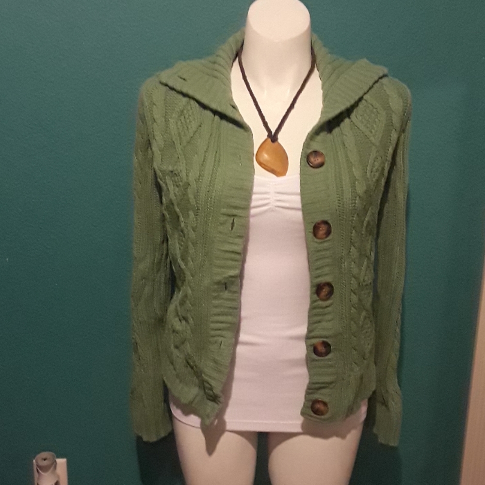 St.johns bay green sweater